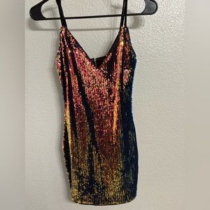 Rainbow sequence mini dress from Windsor